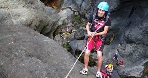 Descente en rappel, canyonning Cilaos